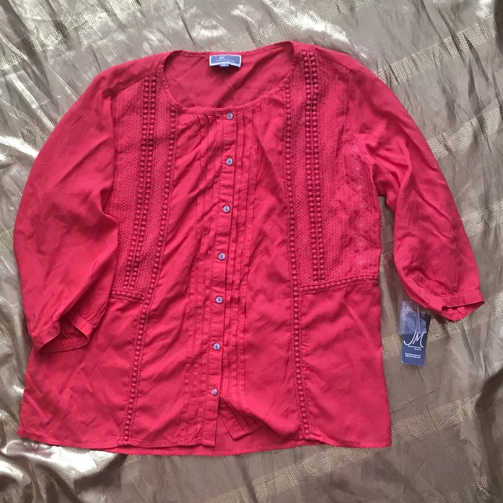 NEW! JM Collection Petite Shirt